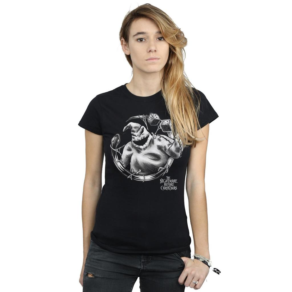 Disney Womens/Ladies Nightmare Before Christmas Ooogie Boogie Mono Cotton T-Shirt