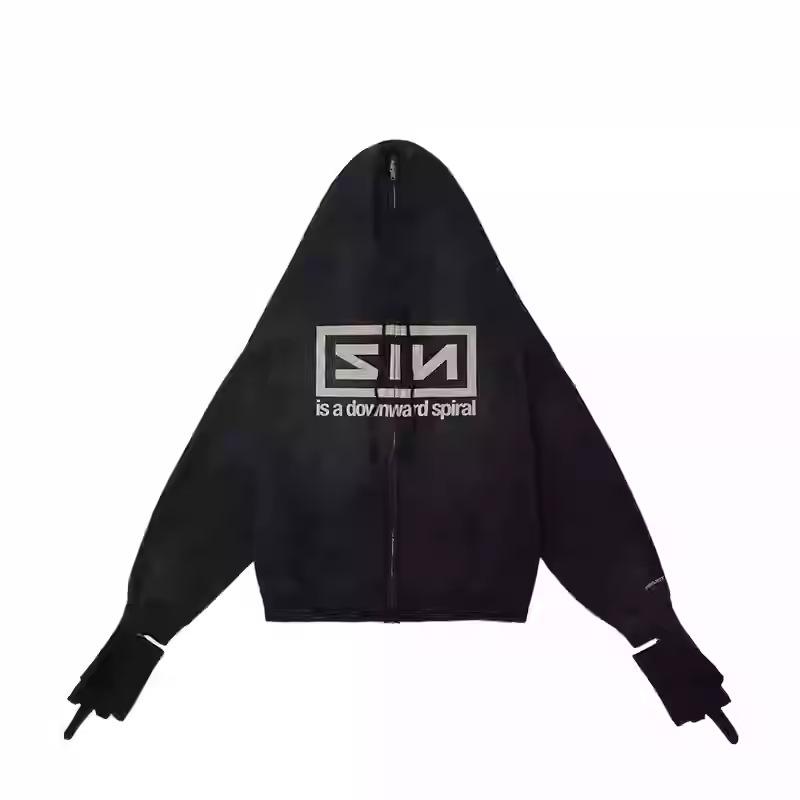 Мужская куртка Grailz Американская перчатки-трансформеры на молнии кардиган худи