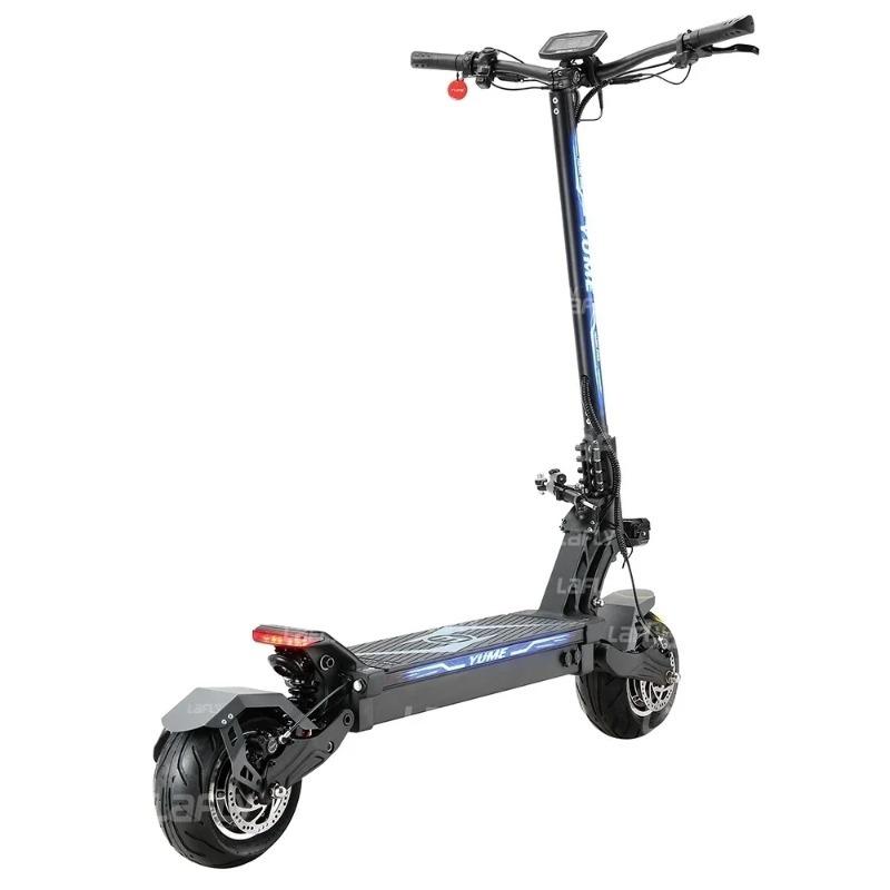 Электрический скутер YUME HAWK Pro, бескамерные дорожные шины 10x4,5 дюйма, двигатель 3000 Вт*2, аккумулятор 60 В 30 Ач, максимальная скорость 50 миль/ч, максимальный запас хода 60 миль