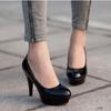 Casual Shoes Fashion Women Platform Pumps Round High Heels Office Shoes