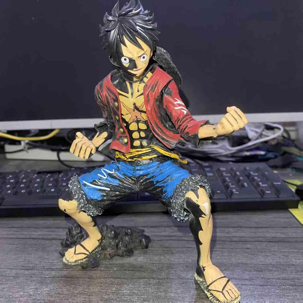 Аниме One Piece Луффи Художественная Моделирующая Фигурка Игрушки ПВХ Фигурка Действия Сцена Коллекционная Модель Кукла Подарки на День Рождения