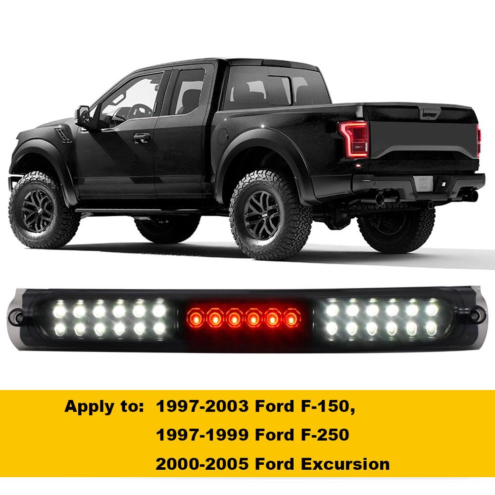 LED Smoke 3rd Third Brake Light For Ford F-150 F-250 / Excursion 1997-2003 Reverse Cargo Light High Mount Pickup Taillight
