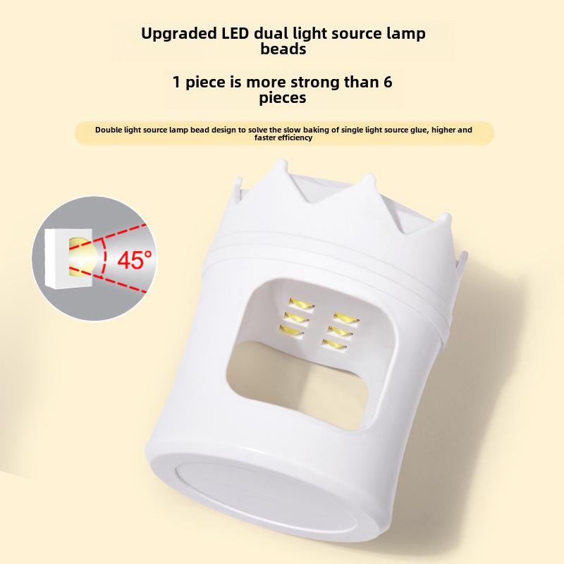 Портативная мини-лампа для отверждения ногтей - быстросохнущая ручная терапевтическая лампа