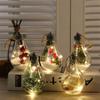 5Pcs Creative Light Lamp Bulbs Transparent Plastic LED Christmas Ball Decoration