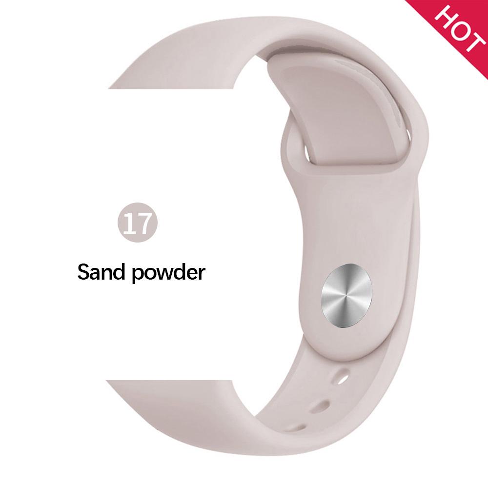 Силиконовый ремешок для часов Apple Watch 1-6 SE, Iwatch