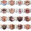 3D Personalized Creativity Social Fun Funny Facial Expression Ball Masks Cotton Print Mask Riding Masks