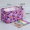 Clothing Box Halloween Snack Baskets Large-capacity Bat Storage Bin New Boo Basket  for Room Decor