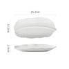 Pure White Ceramic Leaf Shaped Plate Fish Plate Sushi Plate Dim Sum Plates Barbecue Plates Restaurant Specialty Tableware