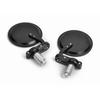 Devilmotor Motorcycle Mirror, Universal Motorcycle Mirror, Bar End Mirror, CNC Round, Left and Right