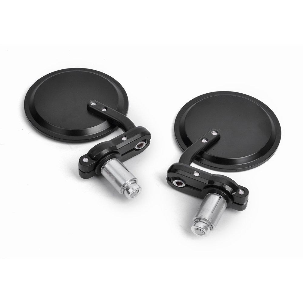 Devilmotor Motorcycle Mirror, Universal Motorcycle Mirror, Bar End Mirror, CNC Round, Left and Right