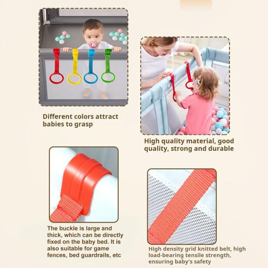 4/8 шт. Детское кольцо для подтягивания, Помощник для ходьбы для малышей, Инструмент-помощник для тренировочных упражнений, Подставка