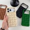 Простой Однотонный Объемный Плетеный Рисунок Ударопрочный Чехол для Телефона для iPhone 17 16 15 14 13 12 Pro Max Plus 17Air