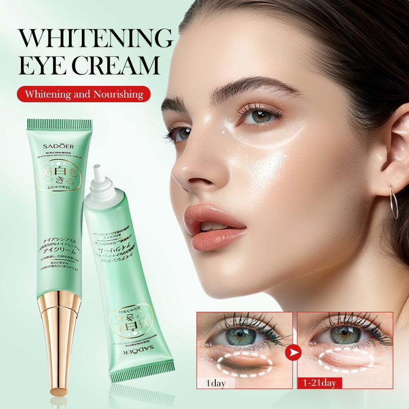 SADOER Brightening Moisturizing Multi-Action Eye Cream Niacinamide Whitening Eye Cream