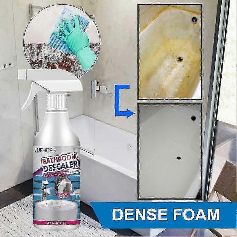 1-5x Bathroom Cleaning Spray Shower Glass Descaler Anti Mold Cleaning Bathtub Toilet Descaling Limescale Cleaner Bathtub Cleaner Foam 2025 kk