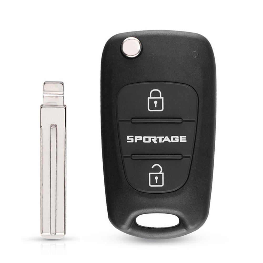 Kia K2 K5 For Hyundai Cerato Picanto 3 Buttons Flip Folding Key Case Car Key Shell Remote Key Shell