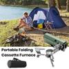 Lightweight Folding Camp Stove Khaki Camping Stove Butane Outdoor Camping Stoves  Travel