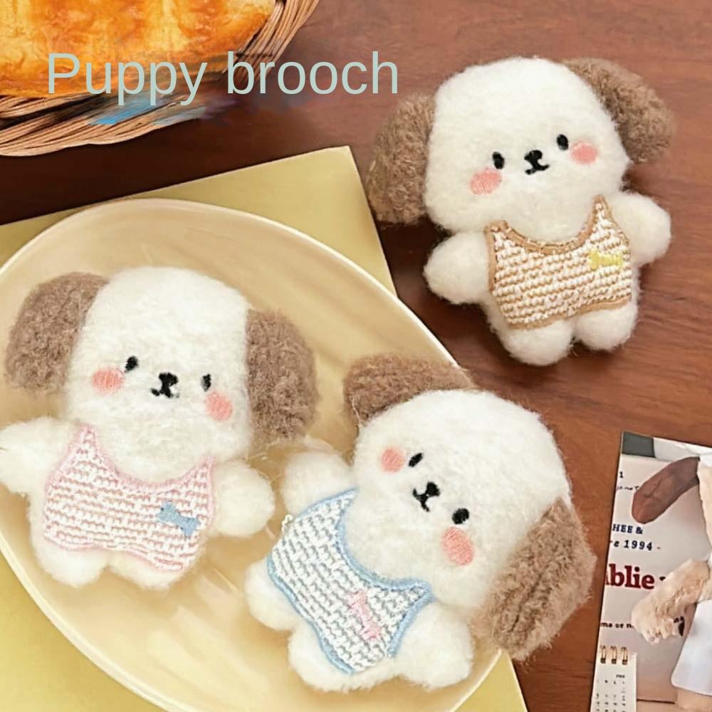 Ювелирные изделия Аксессуары Плюшевая собака Значок на лацкан Значок для собаки Маленький орнамент Сумка Подвеска Детские игрушки