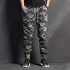И новая модная брендовая мотоциклетная камуфляжная рабочая одежда с несколькими карманами, повседневные брюки для мужчин, облегающие брюки из чистого хлопка с завязками на ногах