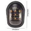 12V Yellow Lighting Motorbike Indicators Blinker 9 LED Motorcycle A Pair Piranha Light Flasher Turn Signal Light