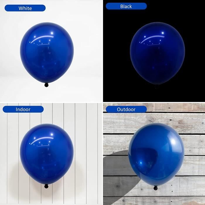 Ballon - Bleu Marine - 50 Pièces - 10" (25 cm) - Latex Naturel - Décoration Anniversaire