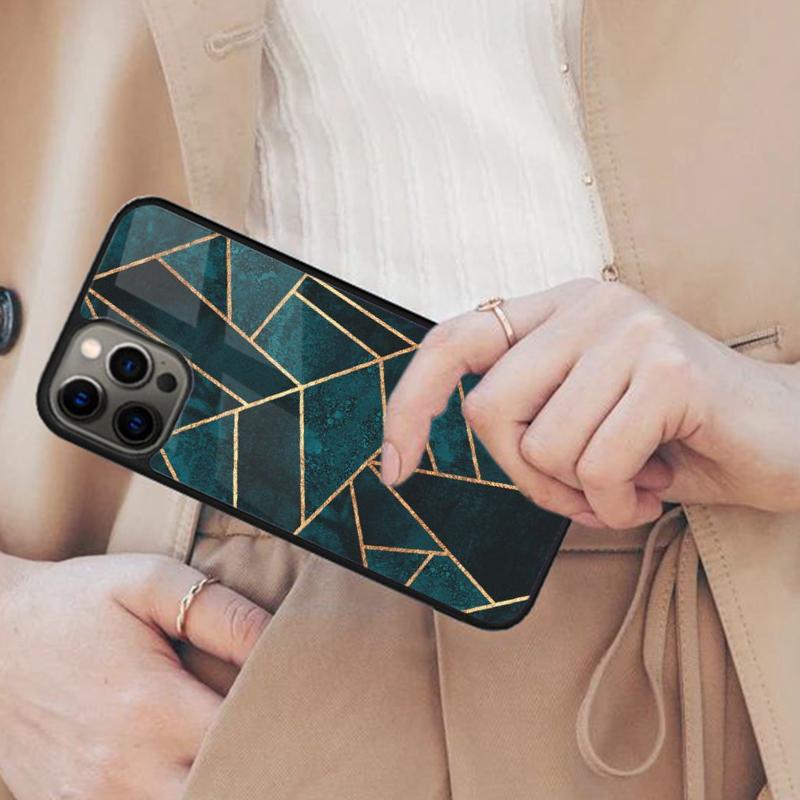 Marble Geometric Art Magnetic Phone Case For APPLE iPhone 17 Air 16 14 13 12 Pro Max 15 Plus Wireless Charge With MagSafe Cover