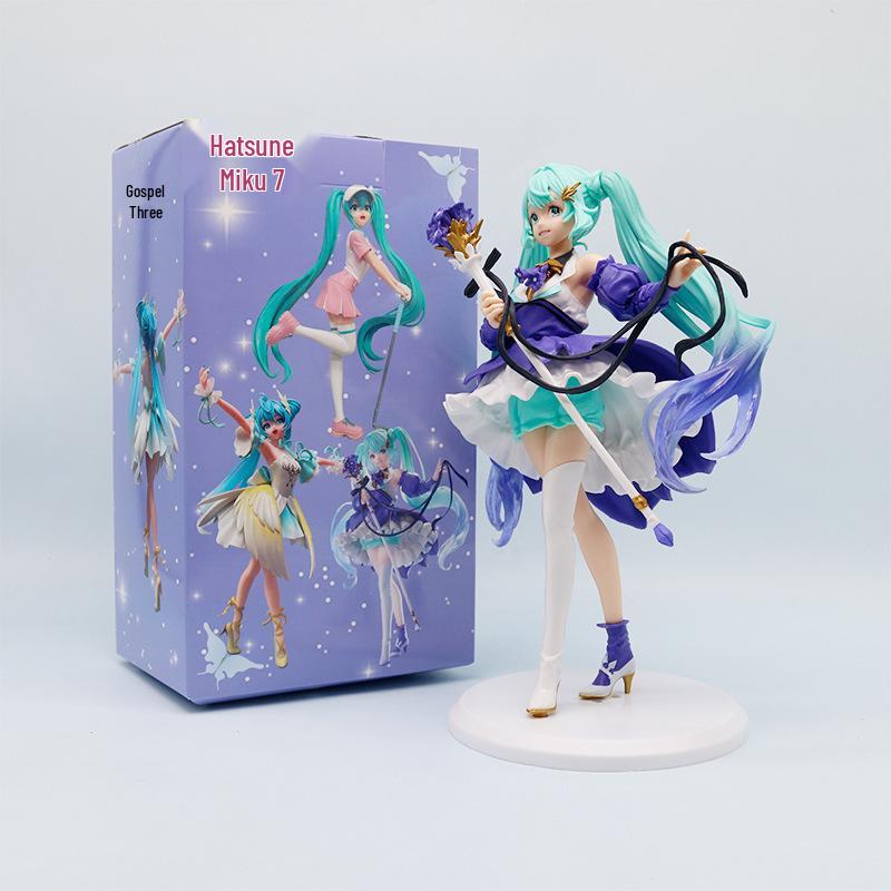 Hatsune Princess Sakura Warrior 2D Figure – Cherry Blossom Car & Desktop Ornament