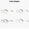 KLASSNUM Pochromic Glasses Man Anti Blue Light Transparent Glasses Alloy Frame Computer Eyeglasses Chameleon Sunglasses