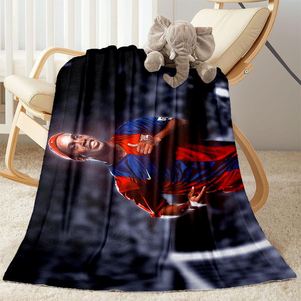 Player Celebrates Victory Moment Blanket Durable Comfort Great for Seaside Couch Livingroom for All Seasons Digital Print