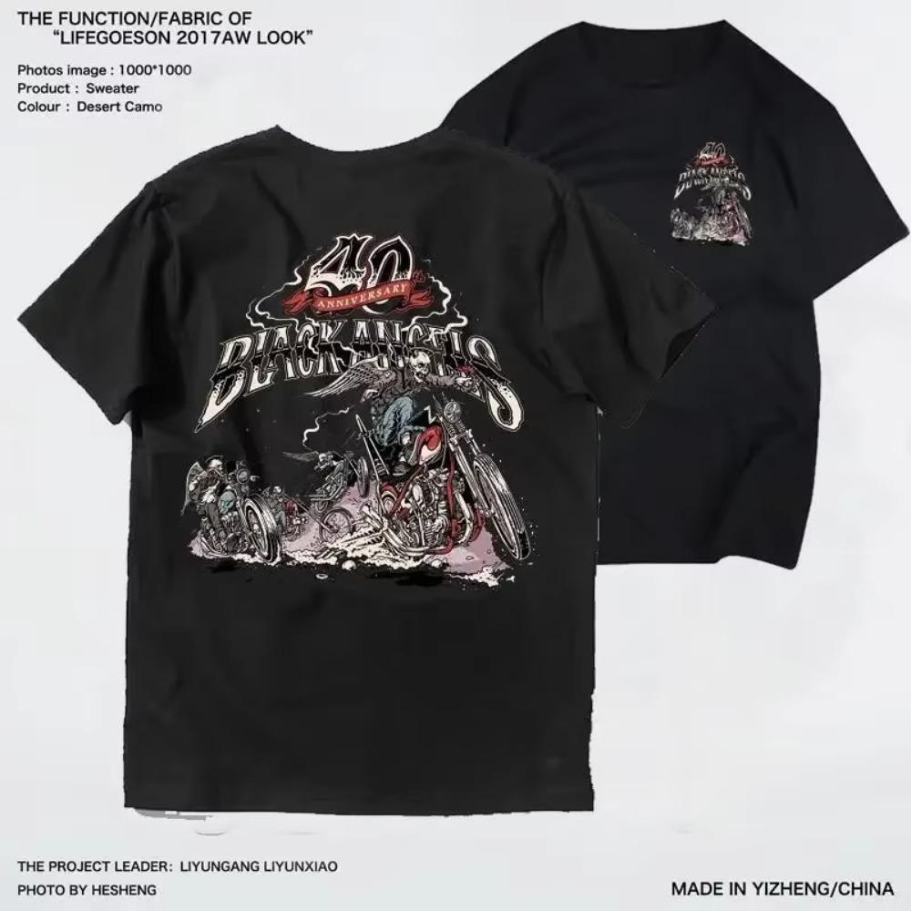 Корейская версия новой мужской футболки с коротким рукавом Davidson Motorcycle Racing Club Motorcycle Enthusiast из чистого хлопка с короткими рукавами
