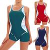 2025 Лоскутный спортивный цельный купальник больших размеров купальники женские профессиональные спортивные купальные костюмы серфинговые купальники купальный костюм