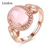 Классическое кольцо Lindon из медного сплава с цирконом, женские ювелирные изделия, свадебный подарок, вечеринка