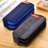 Multi-layer Large Capacity Student Zipper Pencil Storage Case Pen Bag Organizer