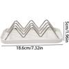 1 Set Stainless Steel Soap Rack W-Shaped Non-Slip Laundry Soap Draining Holder Home Kitchen Bathroom Storage Racks Supplies,18.6x8x5cm