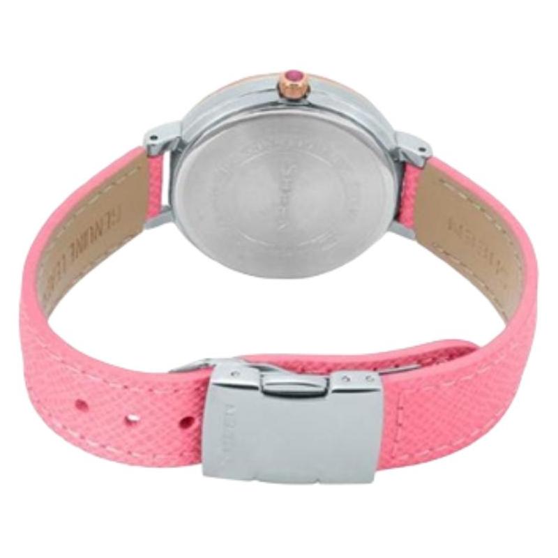 Casio Серия CASIOSHEEN три стрелки три индикатора Римская шкала Украшение кристаллами Swarovski Водонепроницаемый Кварцевый механизм Кожаный ремешок SHE-3034BGL-7A
