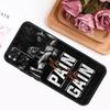 No Pain No Gain Gym Fitness Case For Xiaomi Redmi Note 13 Pro 14 12 11 9 10 9S 10S 11S 12S Redmi 12C 13C 14C 10C Cover