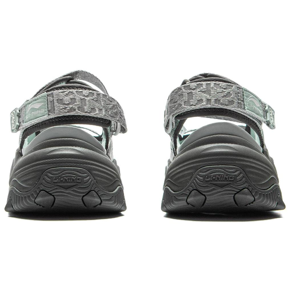 Li Ning Cat Paw Sandal Comfortable Versatile Fashion Non-Slip Breathable Wear-Resistant Creek Shoes Women Sandals Gray AGUV004-2