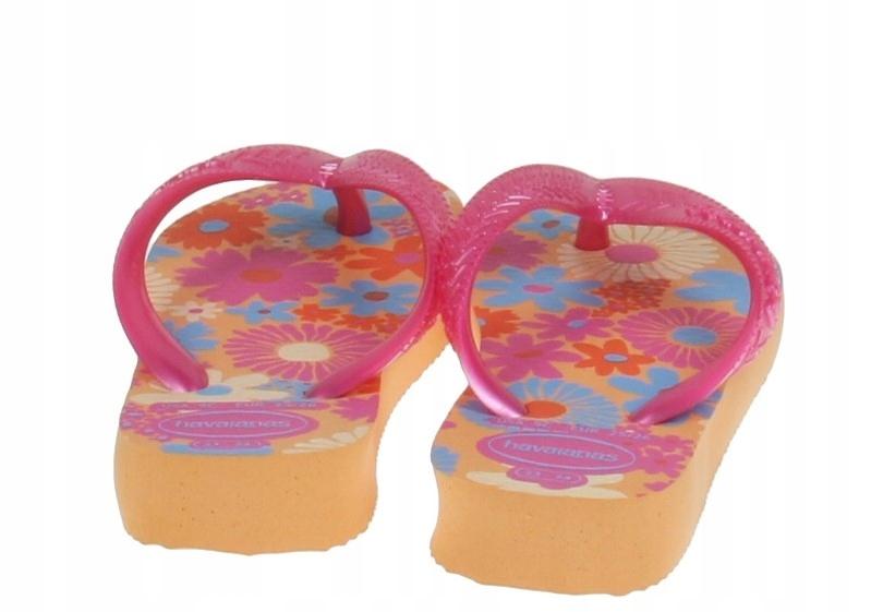 Havaianas Klapki Dziecięce Wzór Kolorowe Kwiaty 23-24 J_A