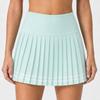 Womens High-Waisted Athletic Skort With Pockets Anti-Show Through Running Gym Tennis Skirt