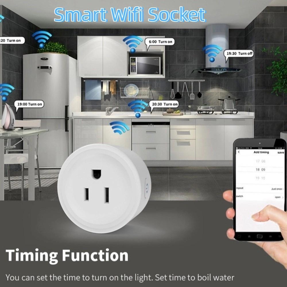 Remote Voice Control Smart Wifi Socket 110-240V Smart Plug Outlet Smart Plug  Home Appliances