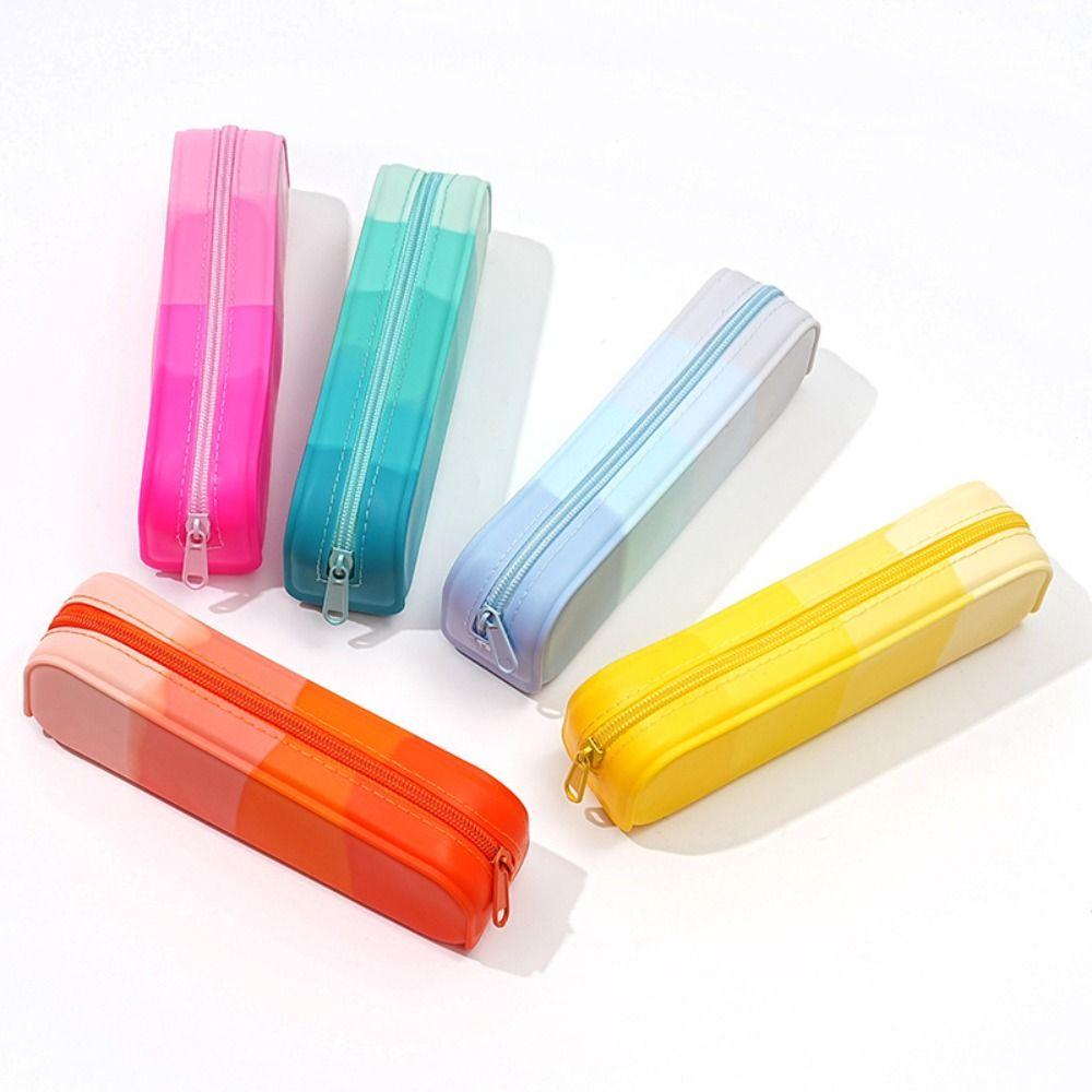 Большая вместительная сумка для ручек, мягкий силиконовый чехол для хранения ручек, новый пенал