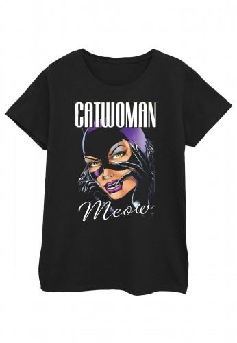 DC Comics Womens/Ladies Batman Catwoman Feline Fatale Cotton T-Shirt