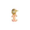 Chanel Серьги из металла и смолы розовые