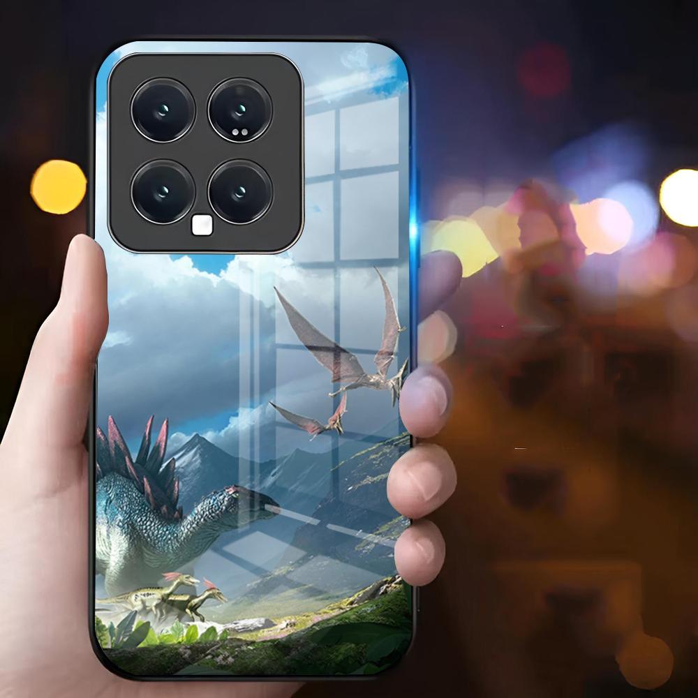 Чехол для телефона A-ARK Survival Evolved Подходит для Xiaomi 15 14 13 12 11 POCO REDMI NOTE Pro Стеклянный чехол для телефона Премиум Новый Популярный
