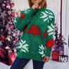 Women's Fashion Fall And Winter Christmas Loose Round Neck Pullover Knitted Sweater