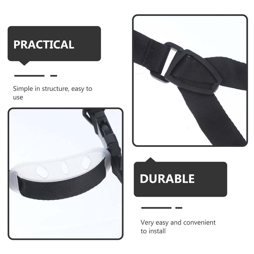 Iplusmile Helmet Chin Set of for Construction Lightweight and Durable Polyester Chin Hat Accessories Straps, 2, Workers, Straps,