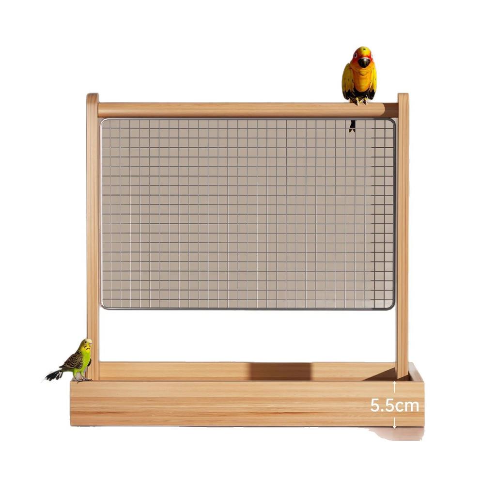 Parrot Desktop Stand: Poultry Platform for Budgies, Cockatiels & Conures - Entertainment & Boredom Relief Toy