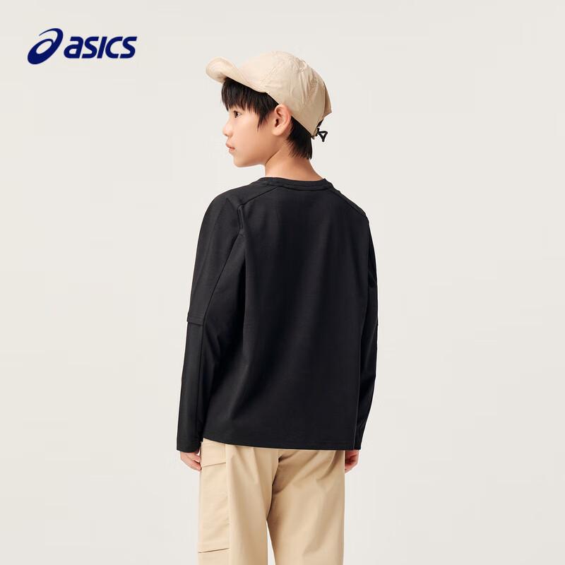 ASICS Kids Unisex Long-Sleeve Cotton Blend Graphic T-Shirt