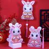 LED Light Festival Lantern Material Kits Cute Cartoon Rabbit Lamps  Photography Props
