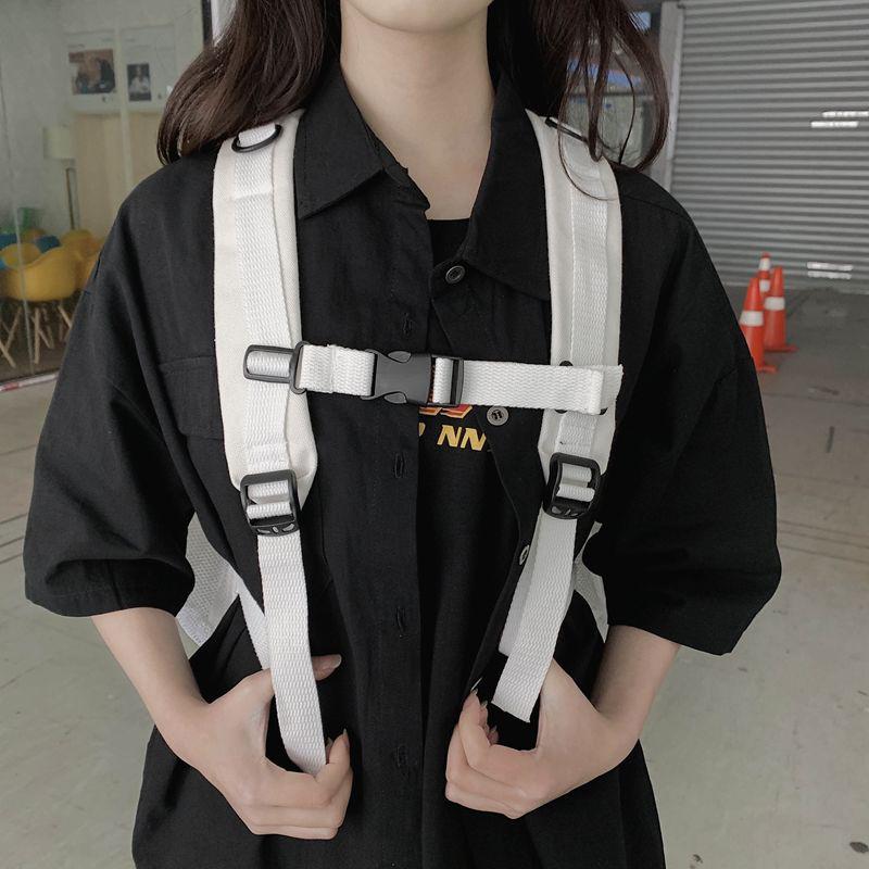 Drawsting Backpacks For Women Casual Canvas Lady Backpacks Light Weight Students Shoulder Bag Large Capacity Travel Rucksack CLE