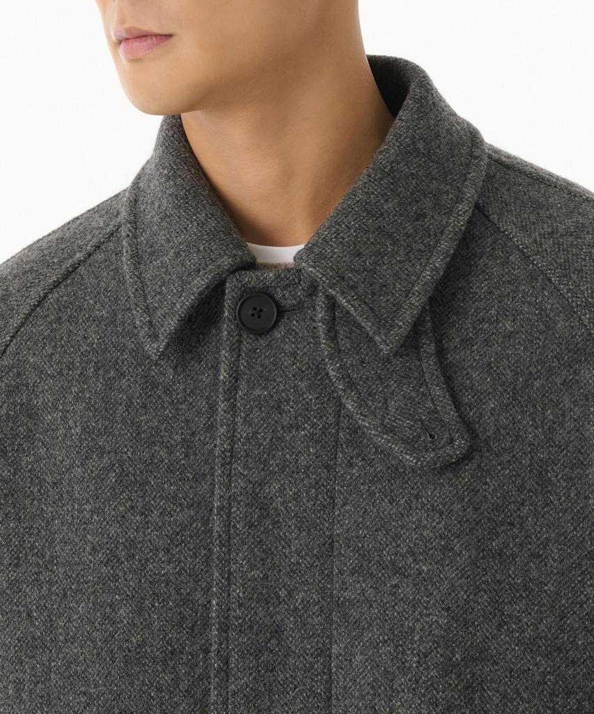 Musinsa Standard Shetland Wool Oversized Balmacaan Coat [Grey]